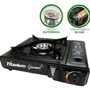 Fogareiro Camping Cooktop Portátil Gás Automático
